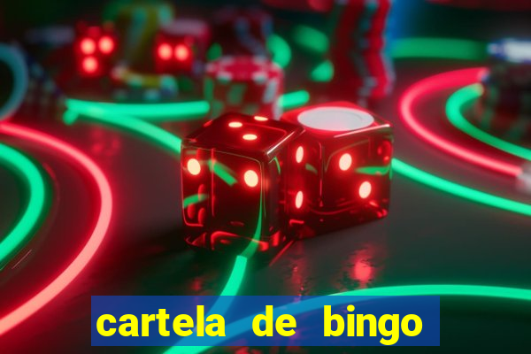 cartela de bingo cha de panela